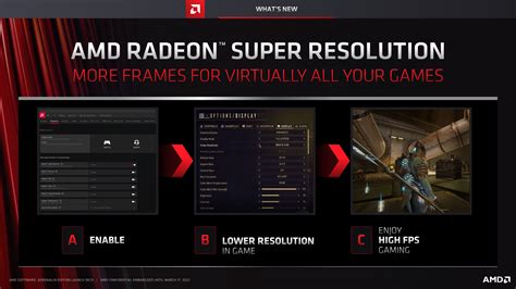 AMD Radeon™ Super Resolution.
